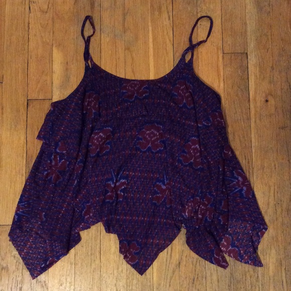 Free People Floral tank top