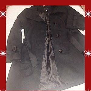 🚨FINAL PRICE DROP🎁Beautiful Black Wool Coat. EUC