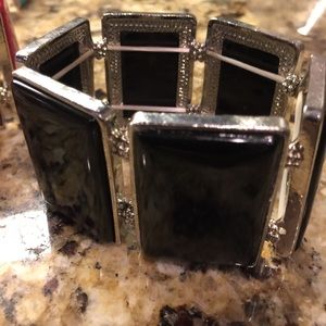 Bold & Beautiful Black Stretch Bracelet