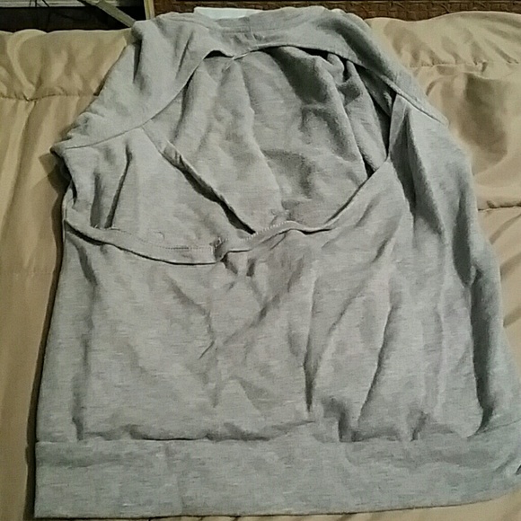 Backless sweater