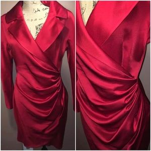 VTG Genny Gianni Versace Red Gown Italy Sz 8