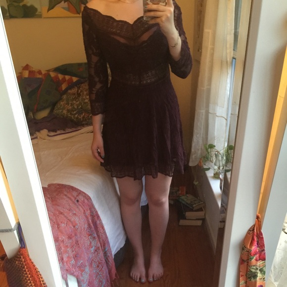 Free People Lace Cut-Out Party Dress - Picture 2 of 3