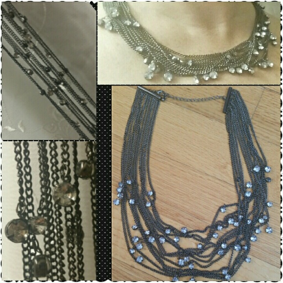 Sparkly Layered Statement Necklace