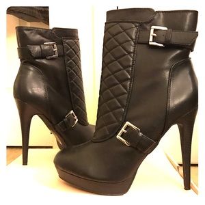 Black ankle boots
