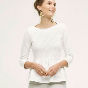 Anthropologie Ruffled Peplum Top Anthropologie Ruffled Peplum Top