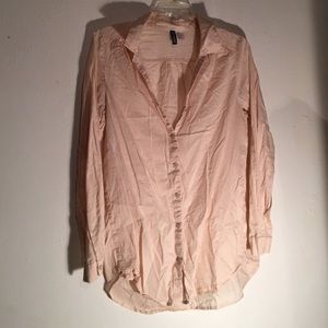 Tan button up