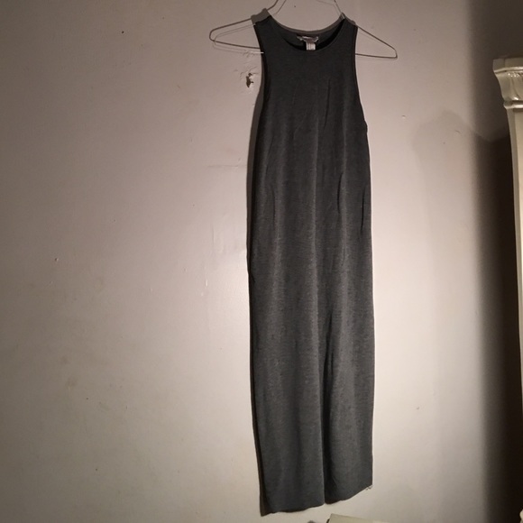 Gray maxi dress