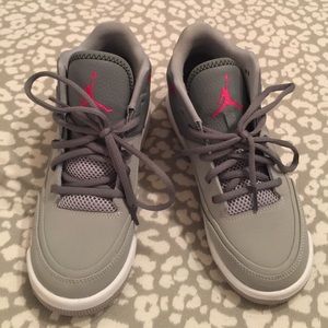 Jordans (grey and pink)