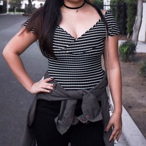 Striped Asos Bodysuit