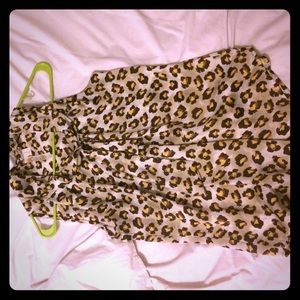 Leopard print flow tank- silky