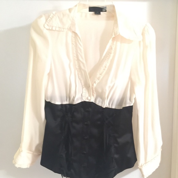 Forever 21 corseted blouse