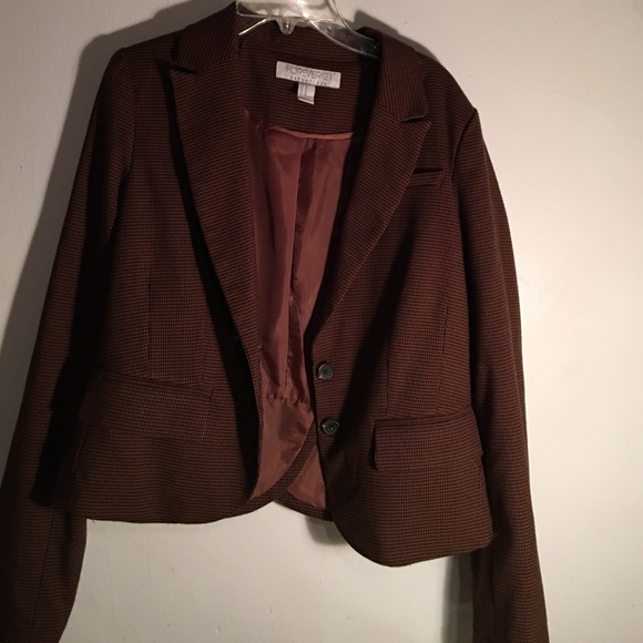 Brown checkered Blazer