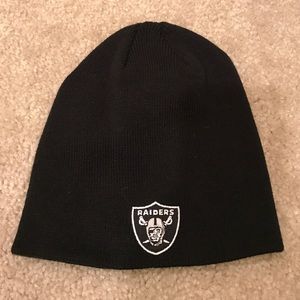 Raiders black beanie NFL Team Apparel