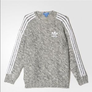 Adidas Chunky Knit 3-Stripe Sweater size L