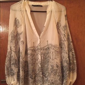 Zara blouse ~ Size L