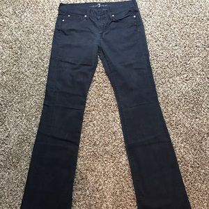 Black 7 for all mankind boot leg jeans