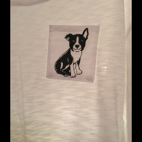 White dog baseball tee - Picture 2 of 2
