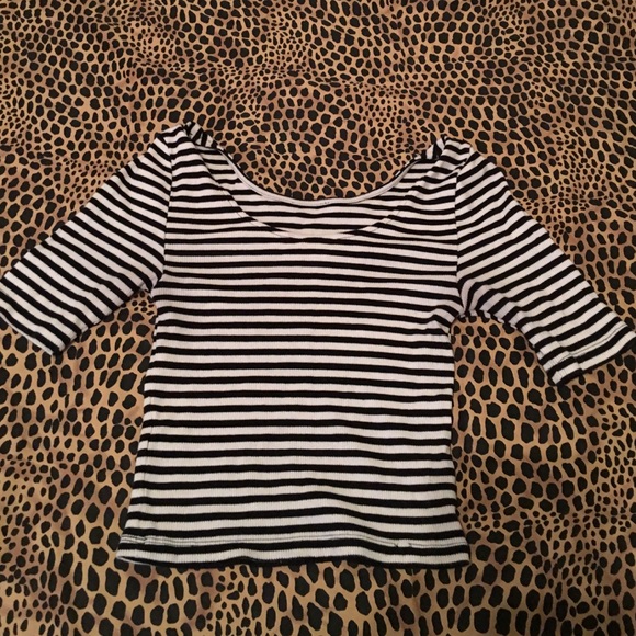 Striped crop top