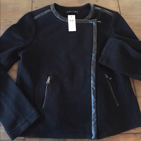 New w Tags!! Ann Taylor zip jacket black size S