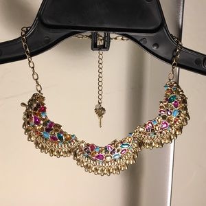 Betsey Johnson Colorful Gold Necklacr