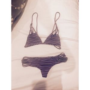 Acacia fig tree bikini. Med top. Small bottom.