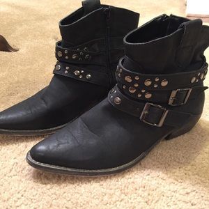 Bucco studded booties