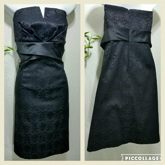 Cocktail lace style dress strapless by WHBM