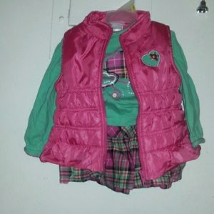 Brand New 18 mths 3pc skirt and jacket set