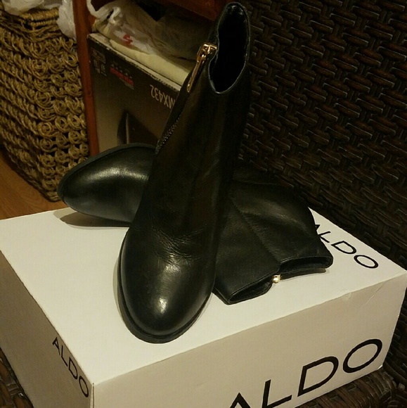 Aldo Ankle Leather Boots