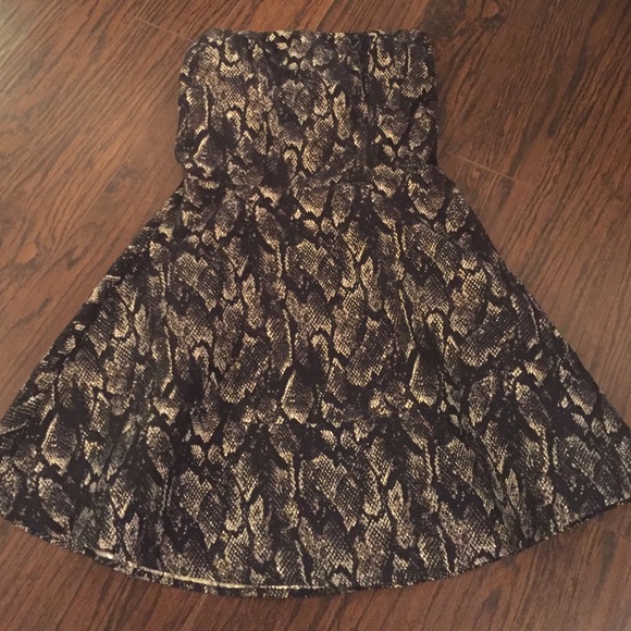 Express strapless A-line dress