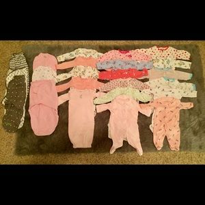 Cute newborn baby girls clothes