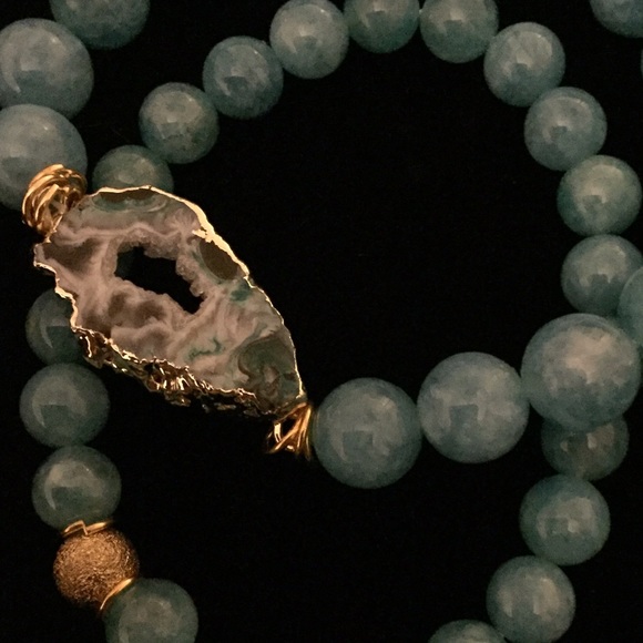 SAACHIstyle Semi precious open agate bracelet set - Picture 4 of 4