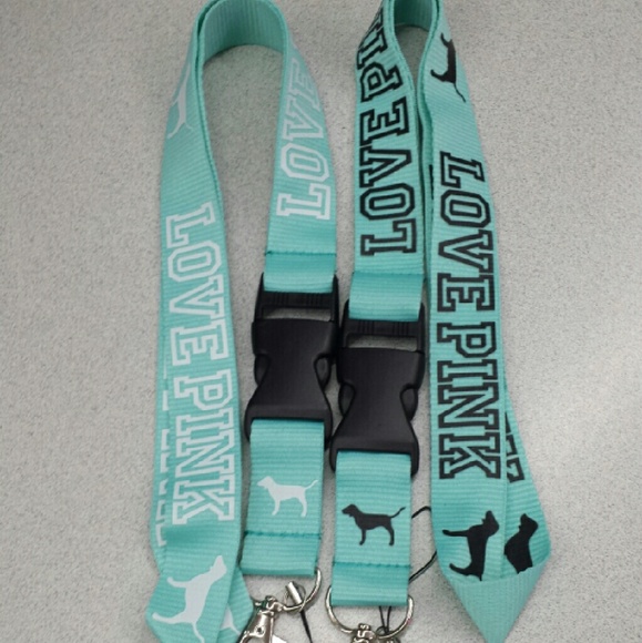 2 New Love Pink Lanyards