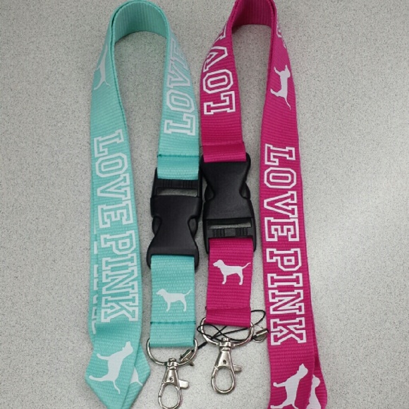 2 New Love Pink Lanyards