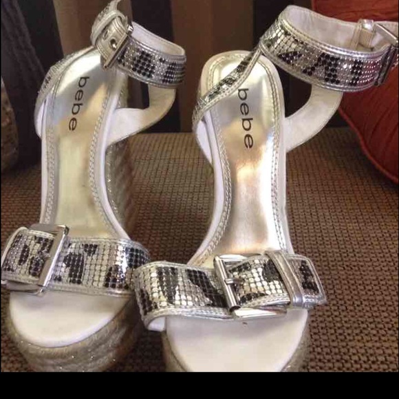Bebe Wedges Size 5