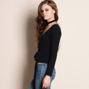 Bare Anthology Tops - Wrap Long Sleeve Top Bare Anthology Tops - Wrap Long Sleeve Top
