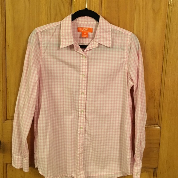 ❌ SOLD ❌ Joe Fresh pink gingham plaid shirt