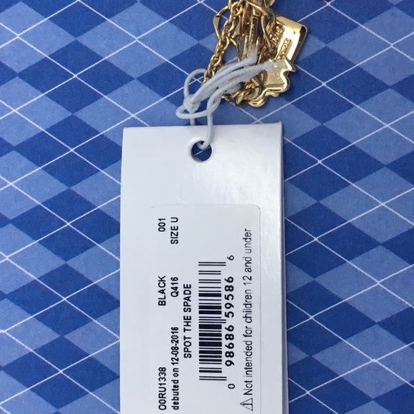 Kate Spade Spot The Spade ♠️ Necklace Pendant NWT - Picture 2 of 4