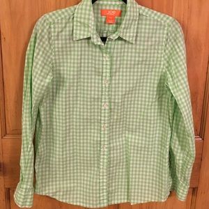 ❌ SOLD ❌ Joe Fresh green gingham plaid button down