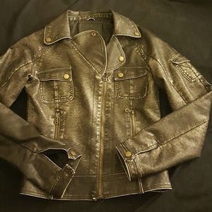 Fake leather jacket