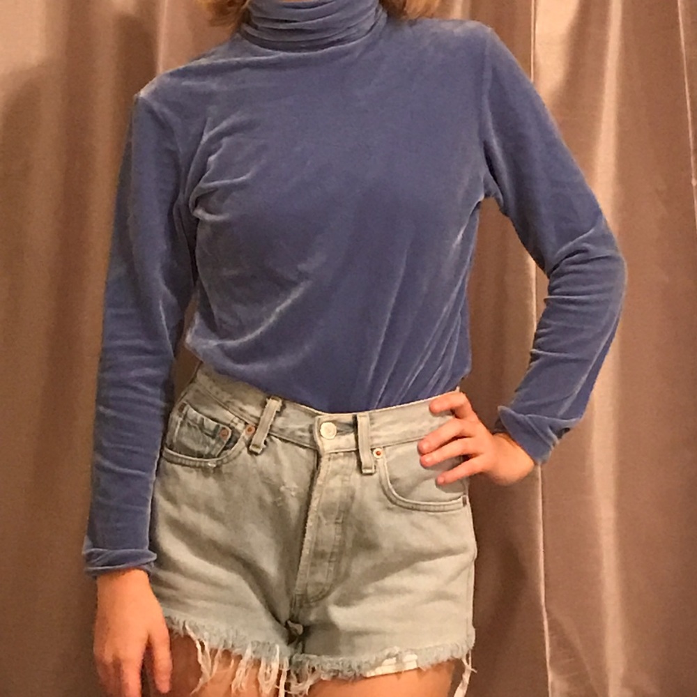 Vintage Velvet Turtleneck