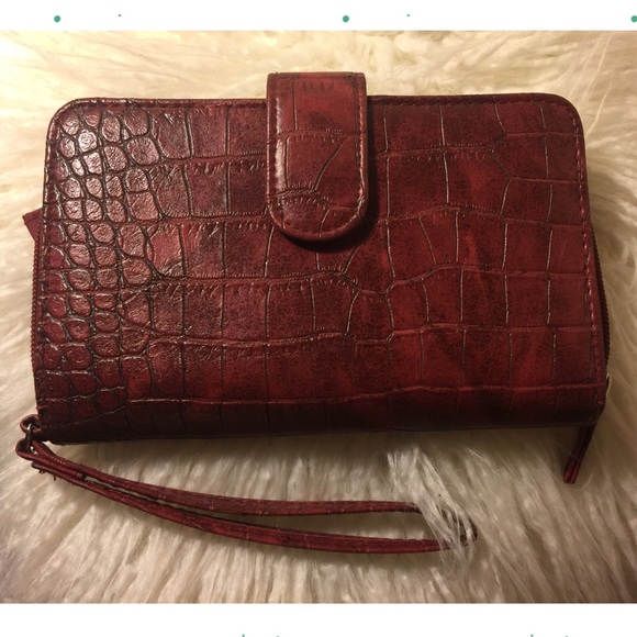 Mundi Croc Faux Leather Wallet - Picture 2 of 5