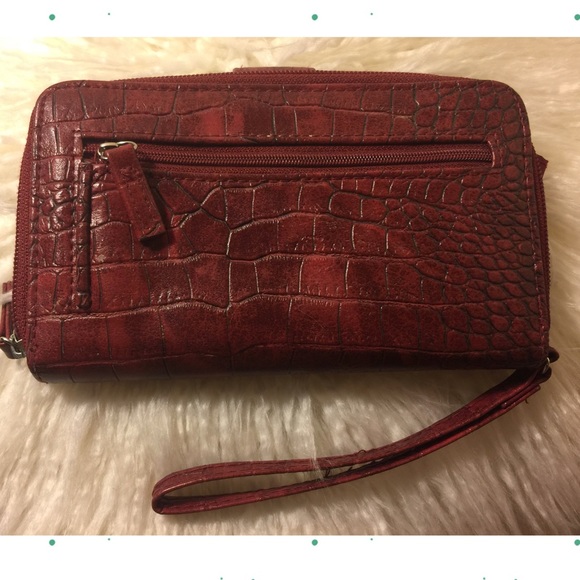 Mundi Croc Faux Leather Wallet - Picture 3 of 5