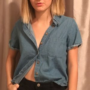 Brandy Melville Button-Up Tee