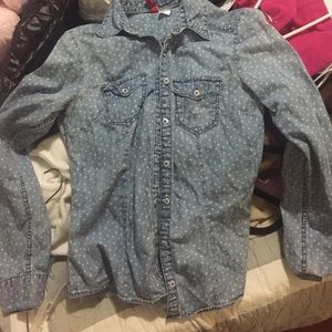 Denim button up