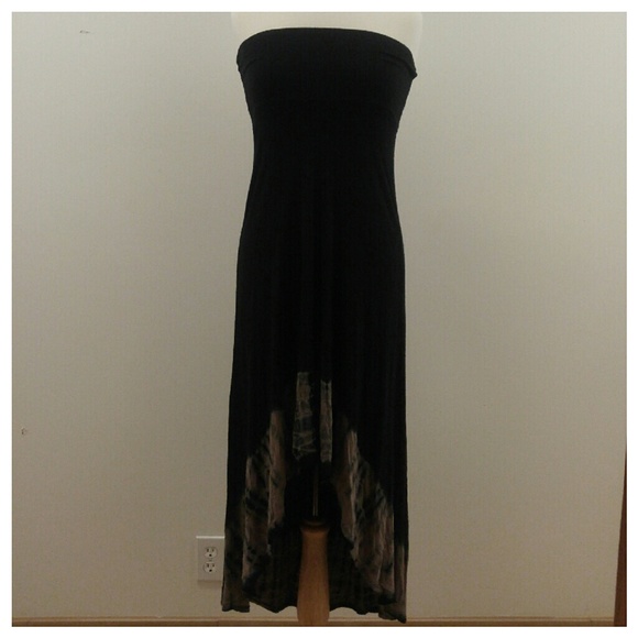 Versatile tie dye hi-low maxi dress/skirt