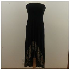 Versatile tie dye hi-low maxi dress/skirt