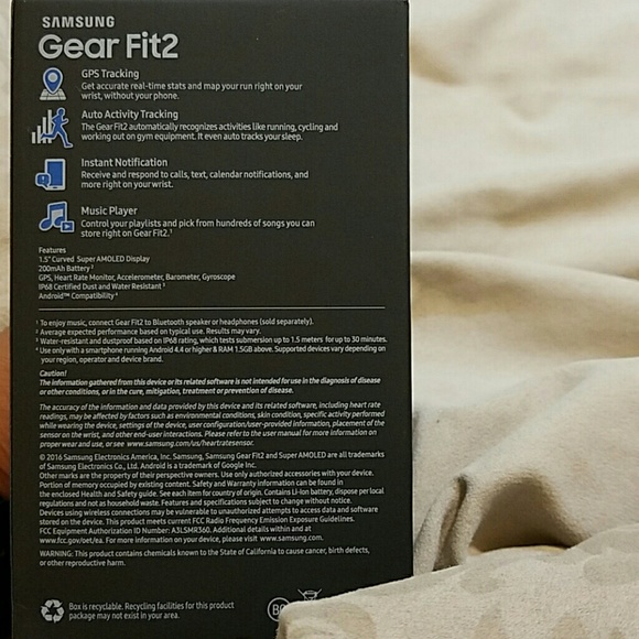 Brand new Samsung Gear Fit2. Never been used. - Picture 4 of 4