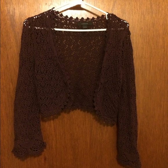 Plum Small Lace Bolero Jacket