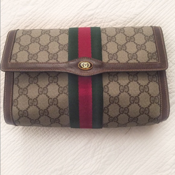RARE Vintage Gucci Clutch Handbag Purse